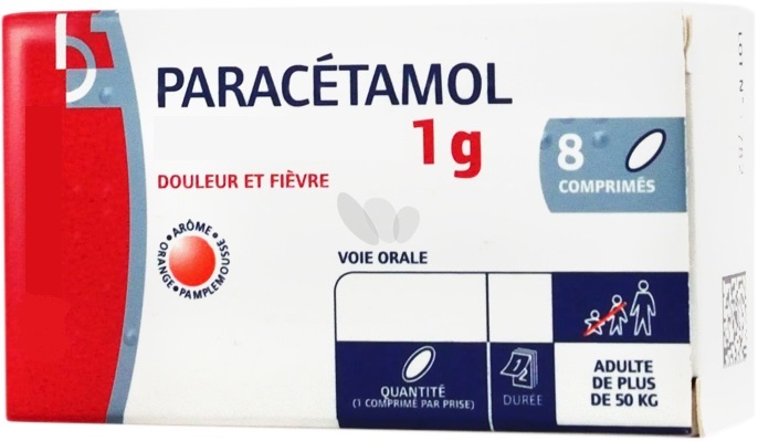 Exemple de boîte de Paracétamol